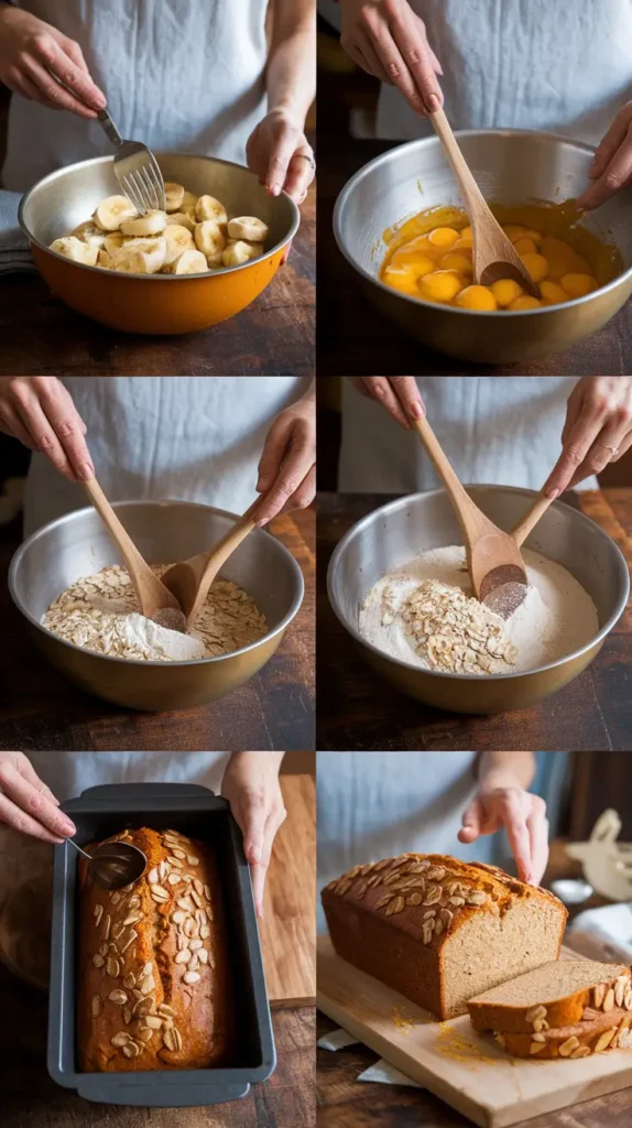 bananenbrot mit haferflocken